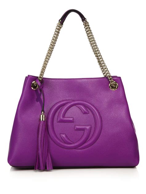 purple gucci purse
